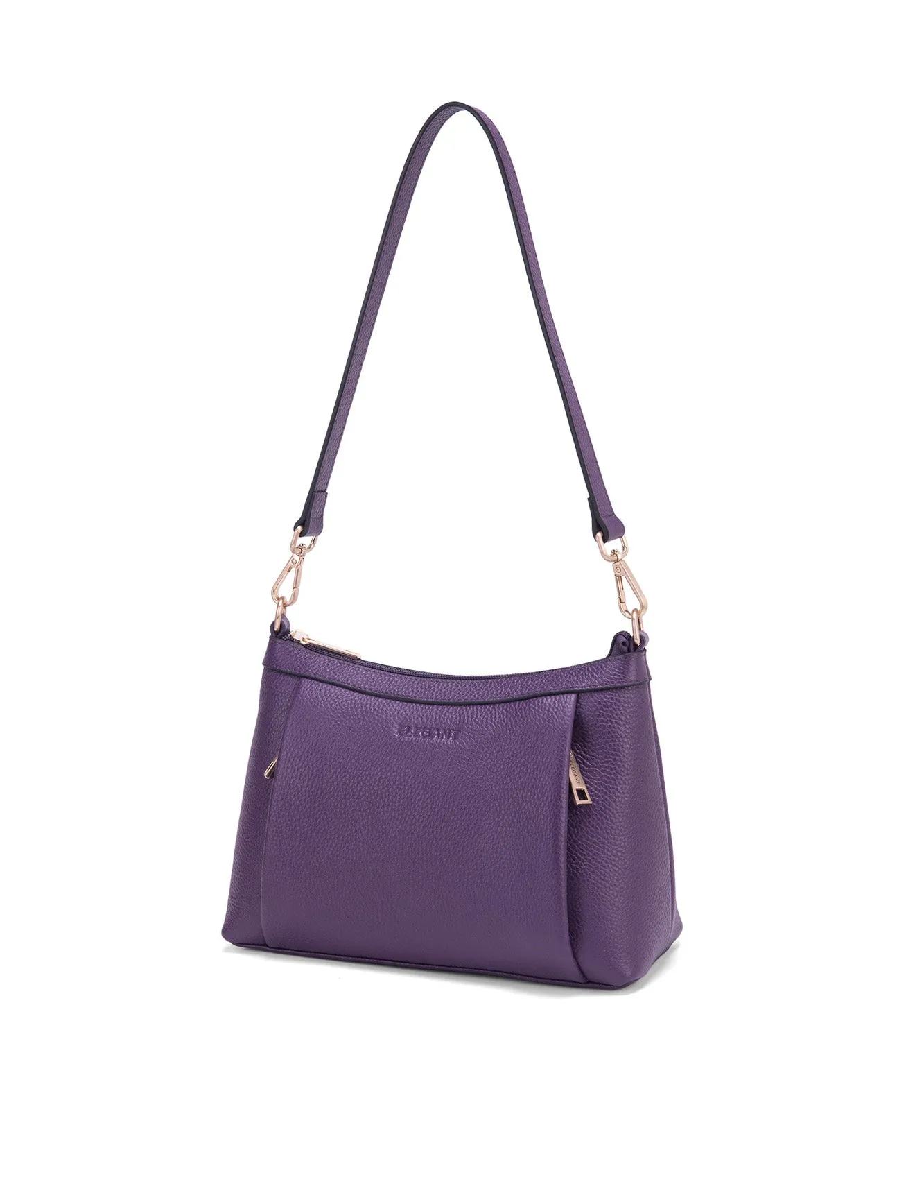 MARCIA LEATHER XBODY BAG- BLACK-E1-0830-PUR-SALE