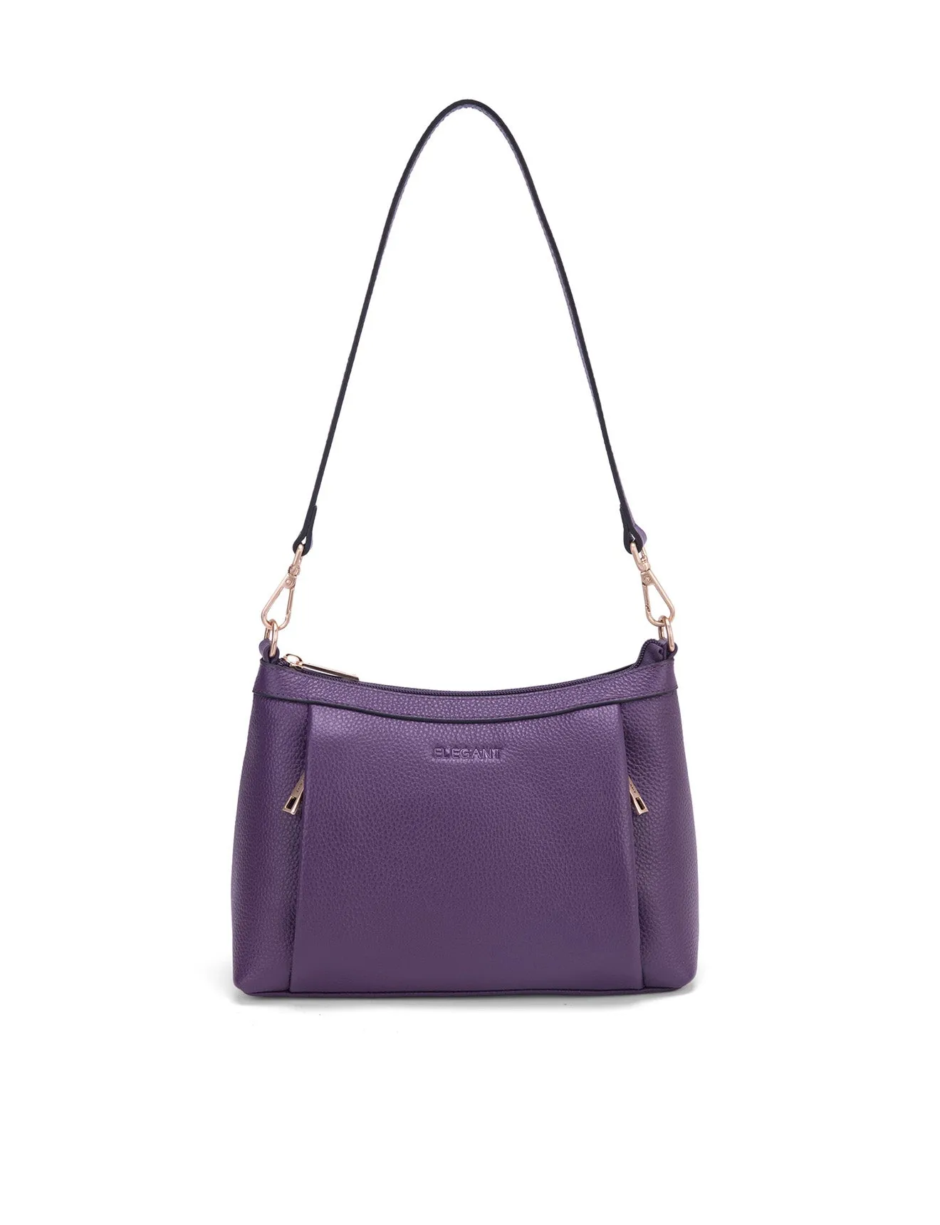 MARCIA LEATHER XBODY BAG- BLACK-E1-0830-PUR-SALE