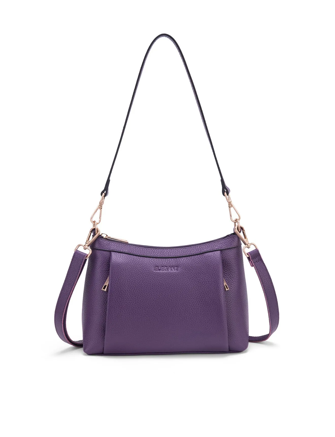 MARCIA LEATHER XBODY BAG- BLACK-E1-0830-PUR-SALE