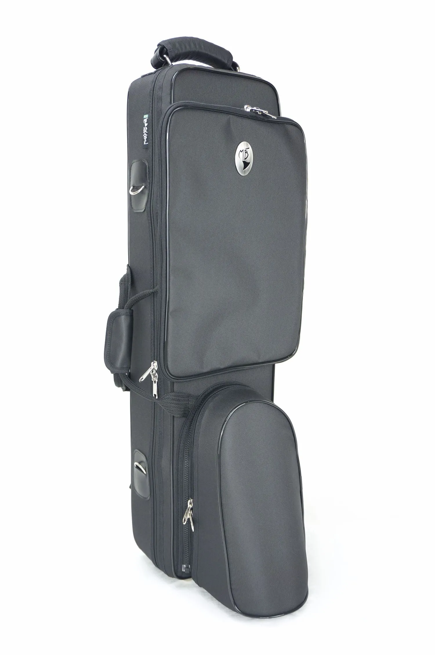 Marcus Bonna Bass Clarinet Case (Low C) w/ Detachable Bell Section, Black Nylon