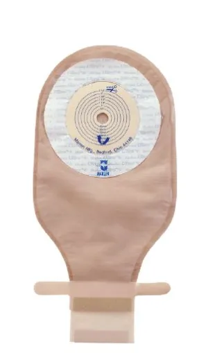 Marlen UItraLite One-Piece Drainable Pouch with Kwick-Klose II Fastener, AquaTack Hydrocolloid or Skin Shield Barrier, Flat (No Convexity), Box of 10