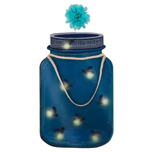 Mason Jar and Fireflies LED Window Décor,2ddw2253