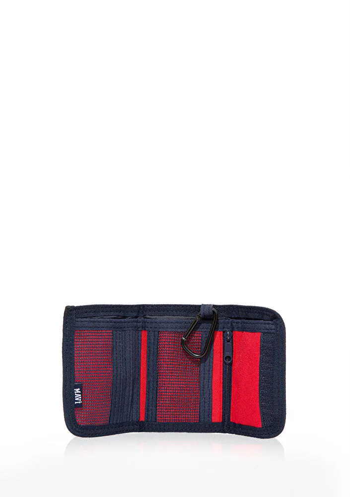Mavi Logo Printed Burgundy Wallet