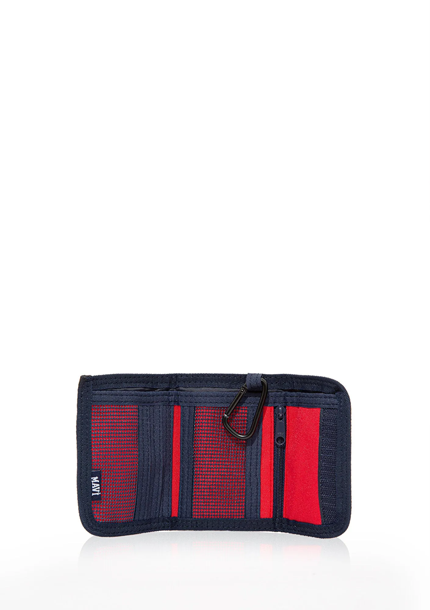 Mavi Logo Printed Burgundy Wallet