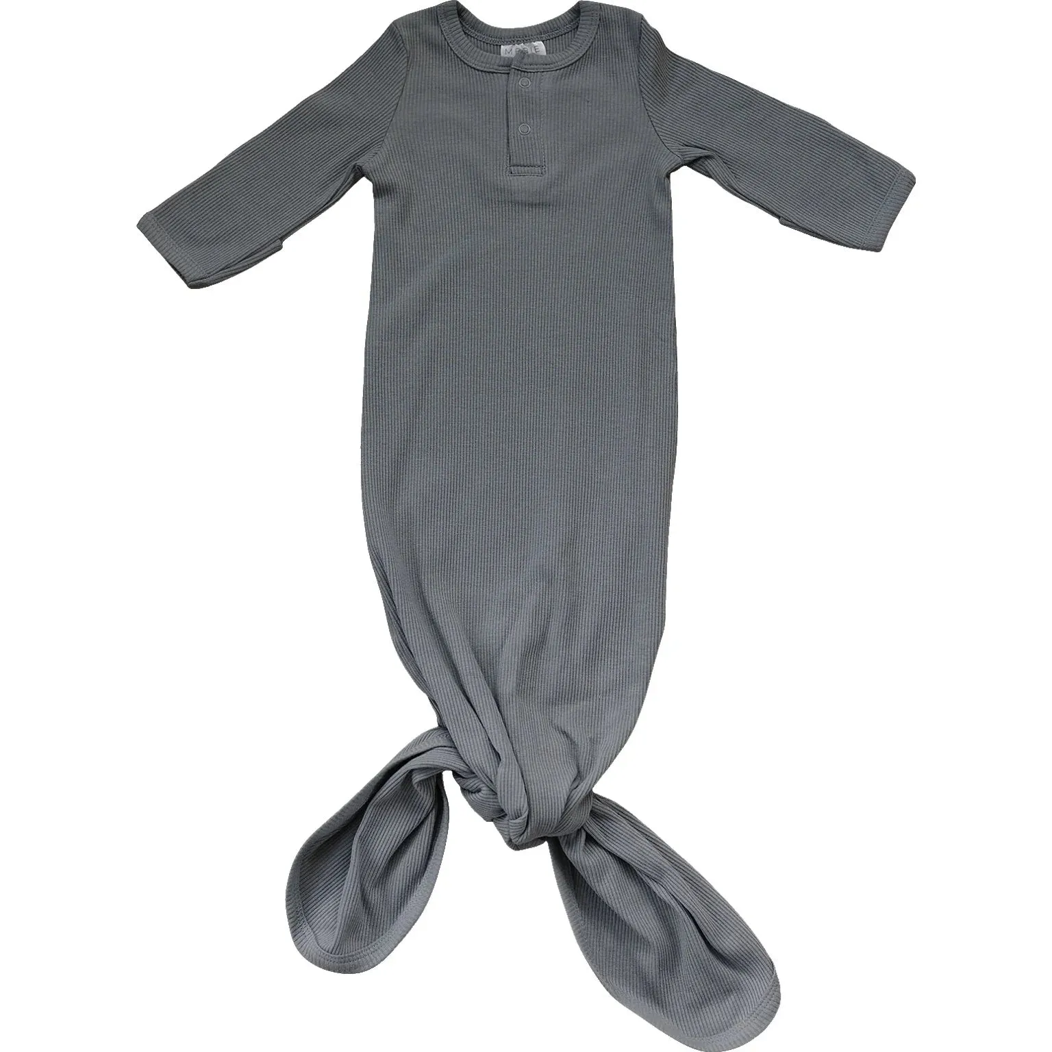 Mebie Baby Ribbed Knotted Gown
