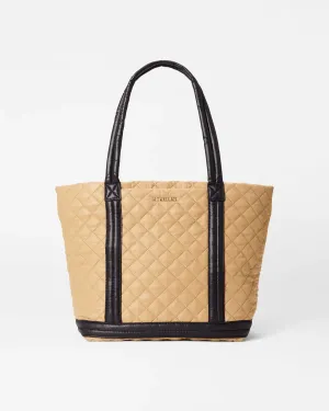 Medium Empire Tote | Camel Black