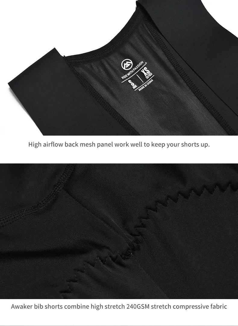 MENS CYCLING BIB SHORTS PRO AWAKER