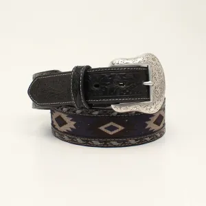 Men’s Nocona 1-1/2” Southwestern Fabric Buck Lace Grey Belt