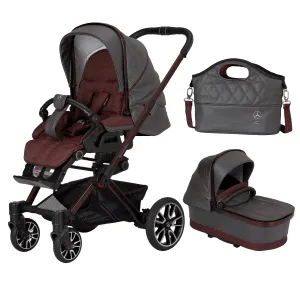 Mercedes Avantgarde GTS Stroller inc. Carrycot - Rubellit