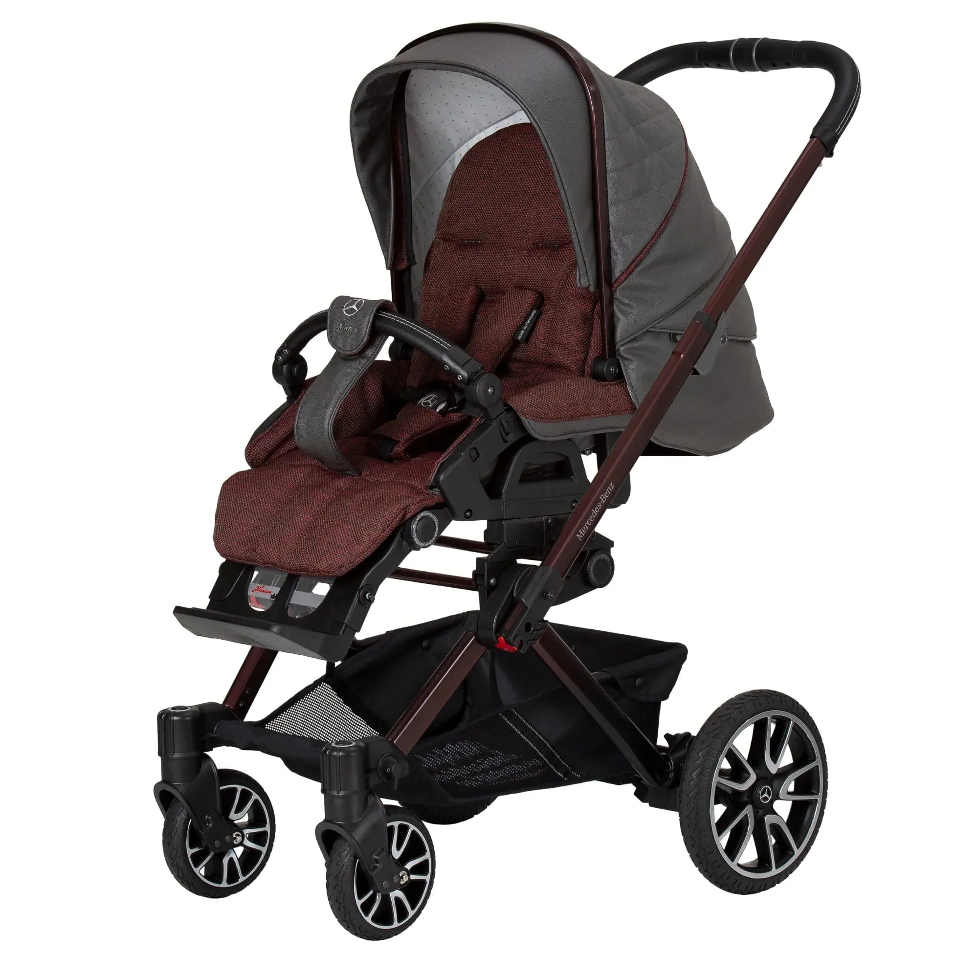 Mercedes Avantgarde GTS Stroller inc. Carrycot - Rubellit