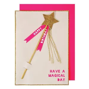 Meri Meri Magic Wand Birthday Card