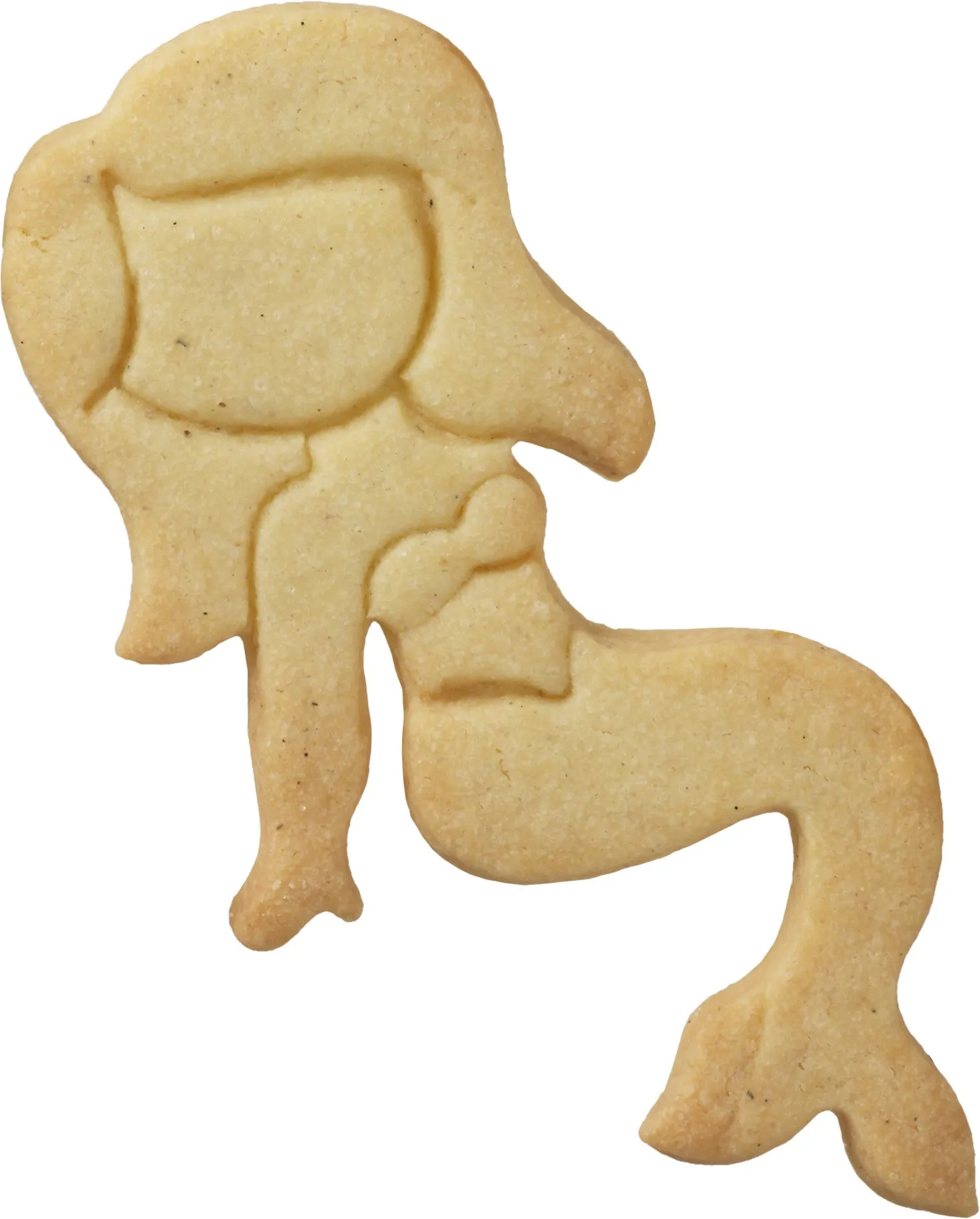 Mermaid Cookie Cutter with Embossed Detail 11cm