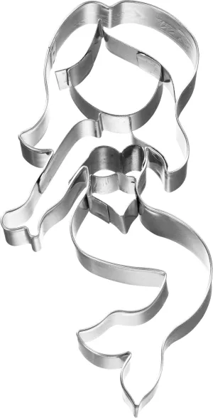 Mermaid Cookie Cutter with Embossed Detail 11cm