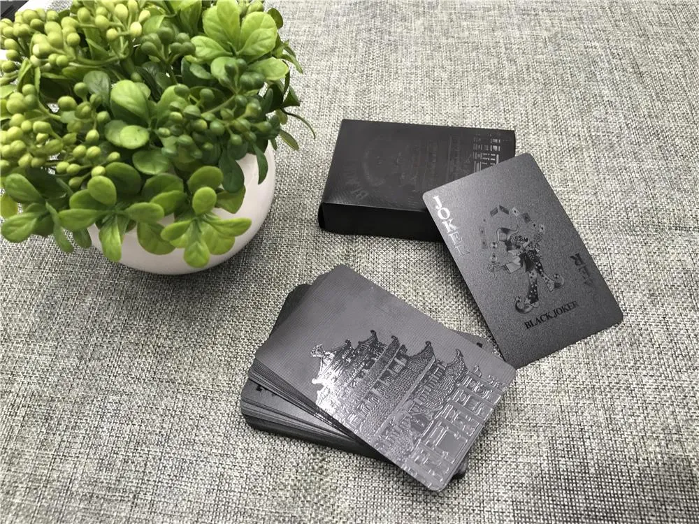 Metallic Styled Plastic Waterproof Playing Cards