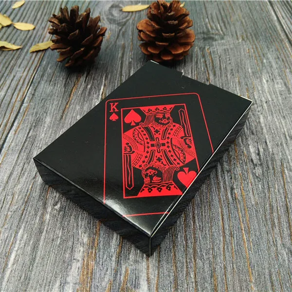 Metallic Styled Plastic Waterproof Playing Cards