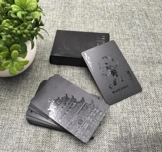 Metallic Styled Plastic Waterproof Playing Cards