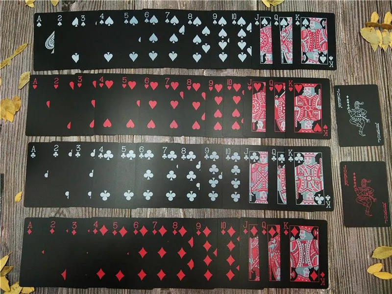 Metallic Styled Plastic Waterproof Playing Cards