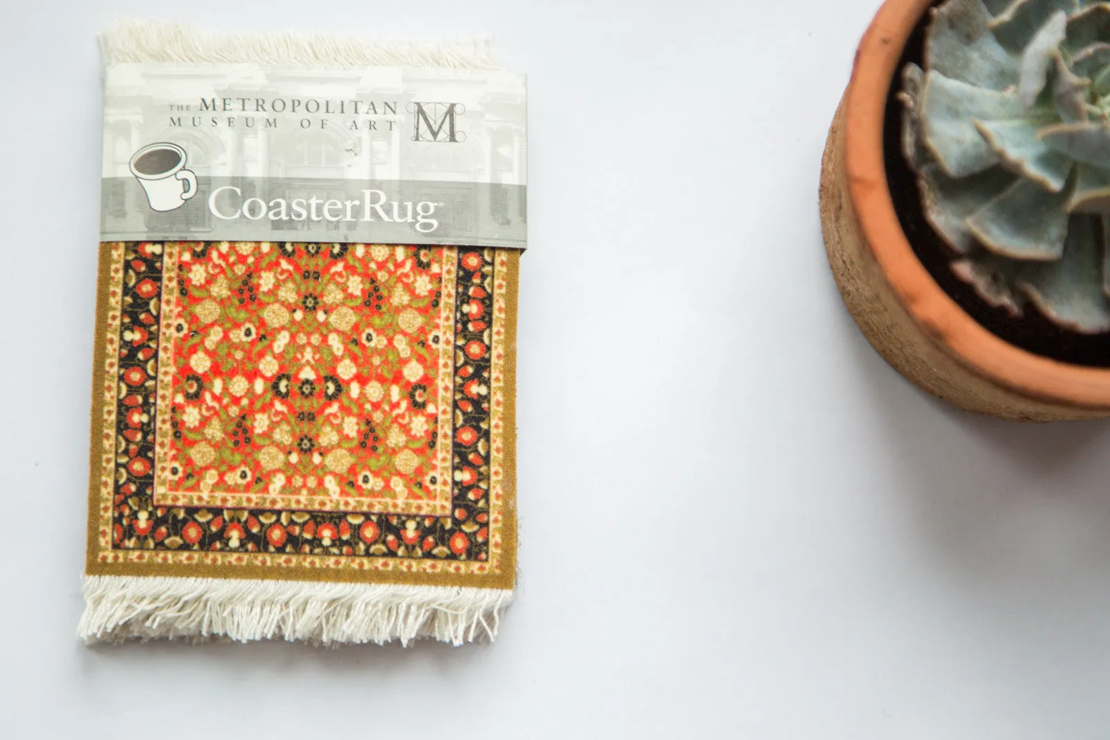 Metropolitan Museum of Art Mughal Lotus Rug Coaster Set