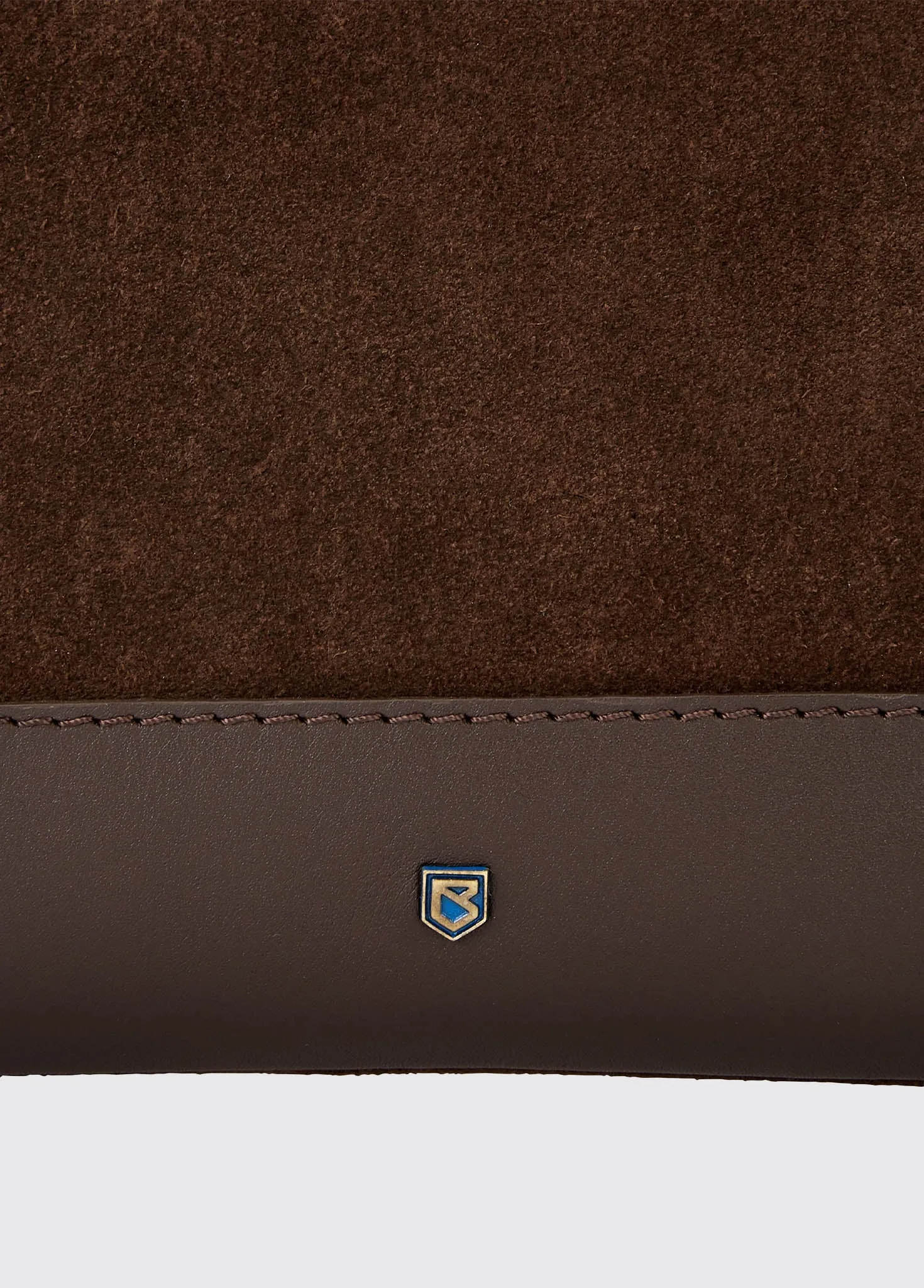 Millymount Ladies Suede Clutch - Cigar
