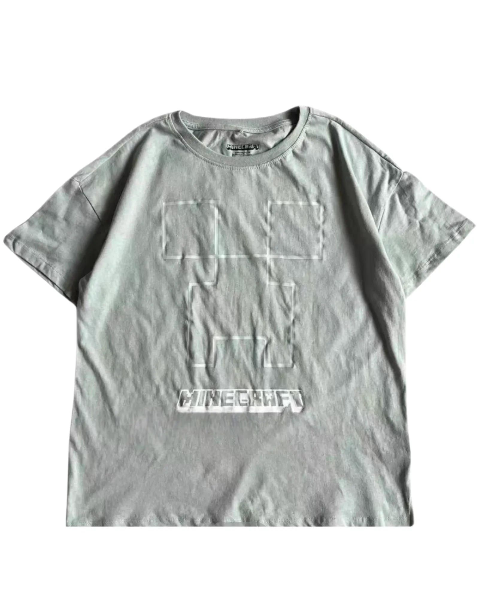 Minecraft Creeper Embossed Grey Tee