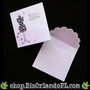 MINI CARDS: Craft Queen Handcrafted Embossed Greeting Cards Set of 3 by Kathryn McHenry