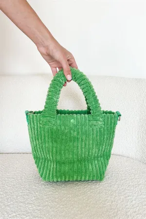 Minky Cord Bag - Green