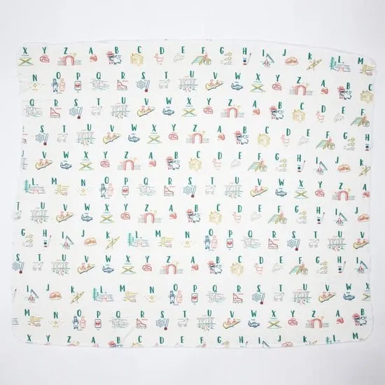 Minnesota Alphabet Swaddle Blanket