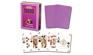 Modiano Poker Index - Purple deck