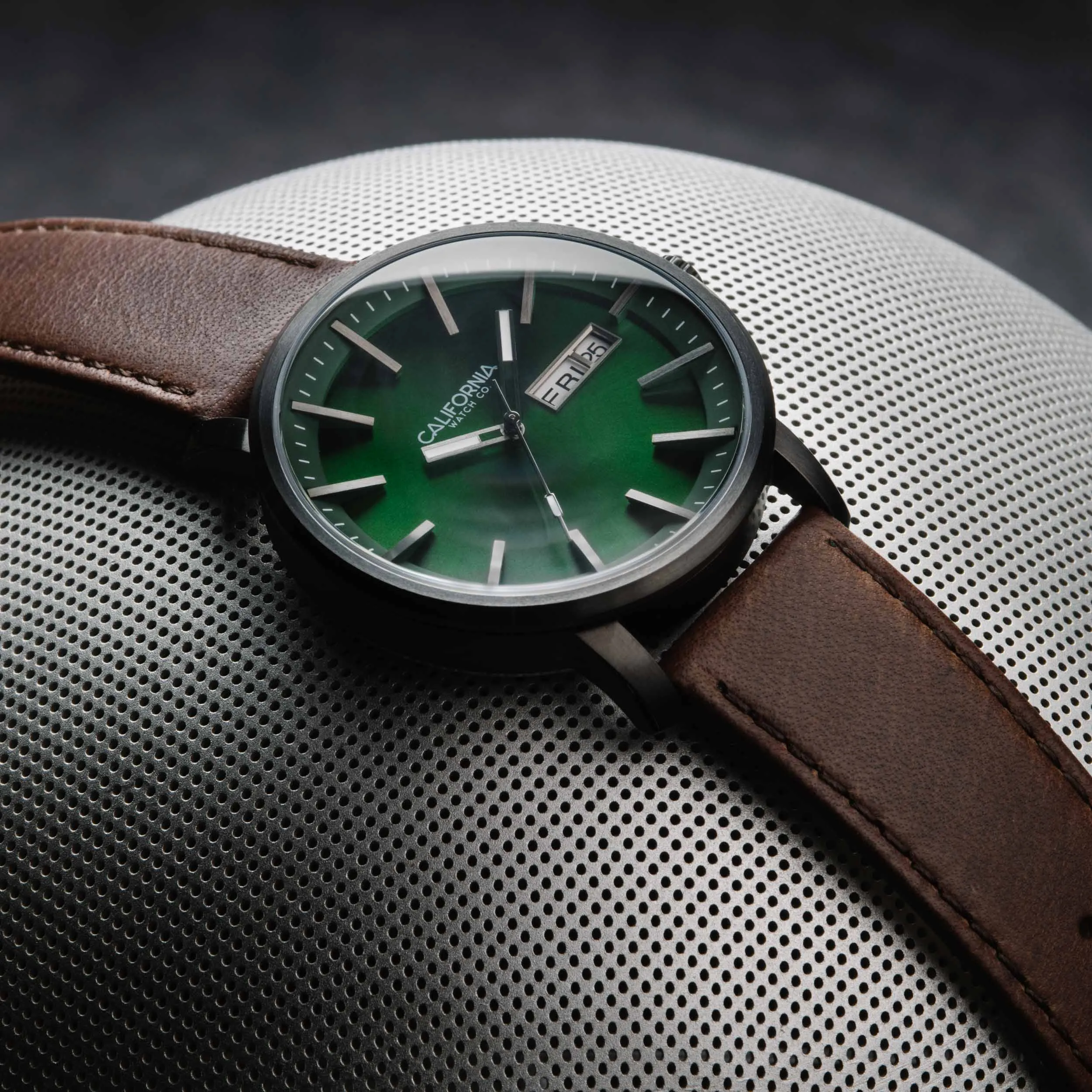 Mojave Leather Dark Brown Green