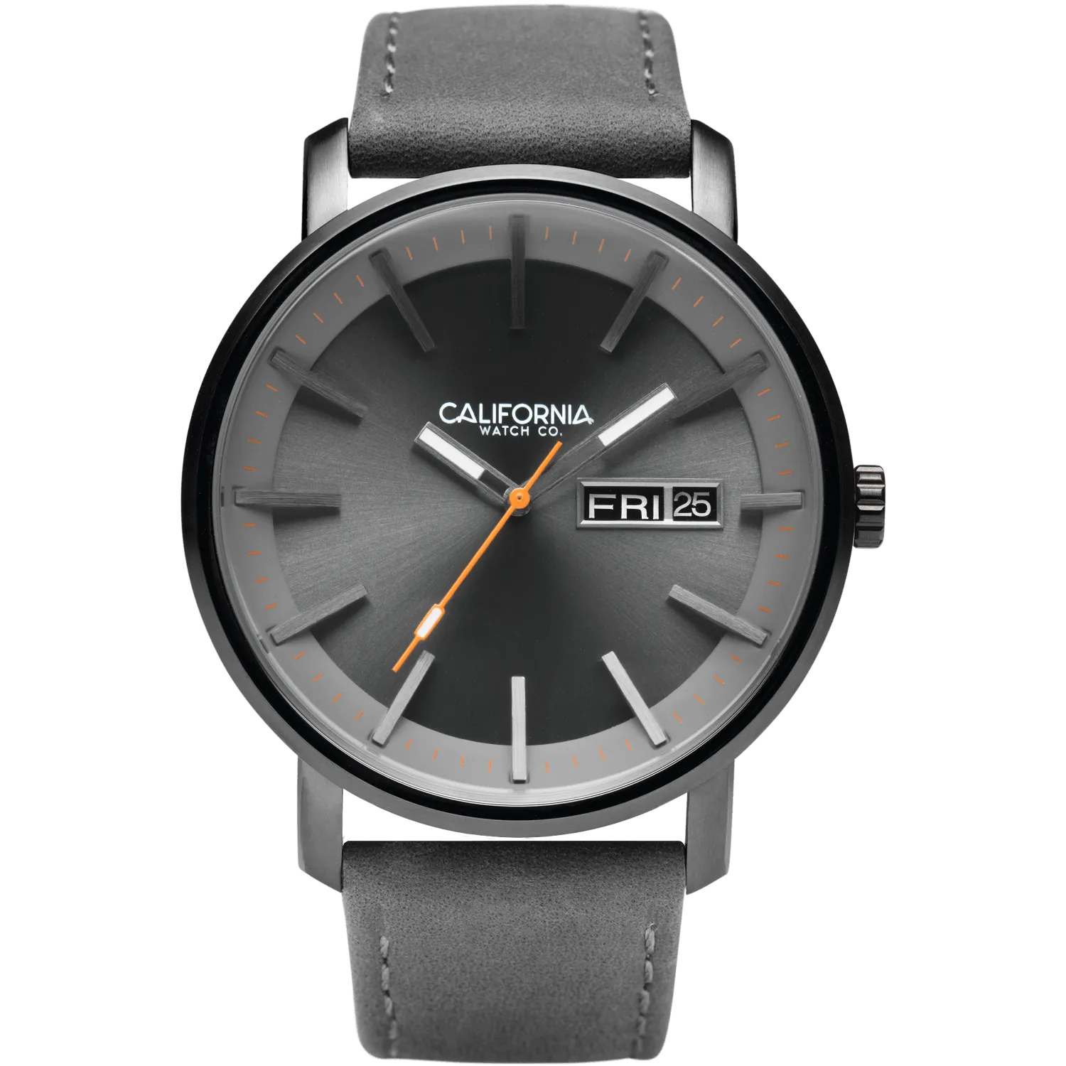 Mojave Leather Gunmetal Orange