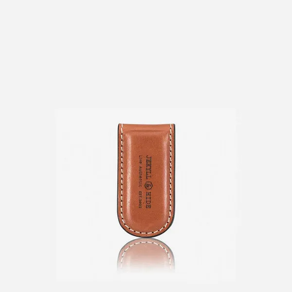 MONEY CLIP, TAN