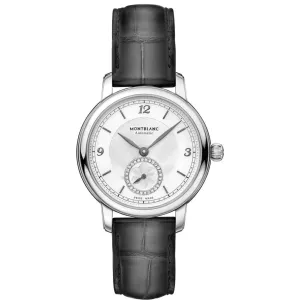 Montblanc Star Legacy Small Second 32mm Silver Diamonds Automatic Steel 118536