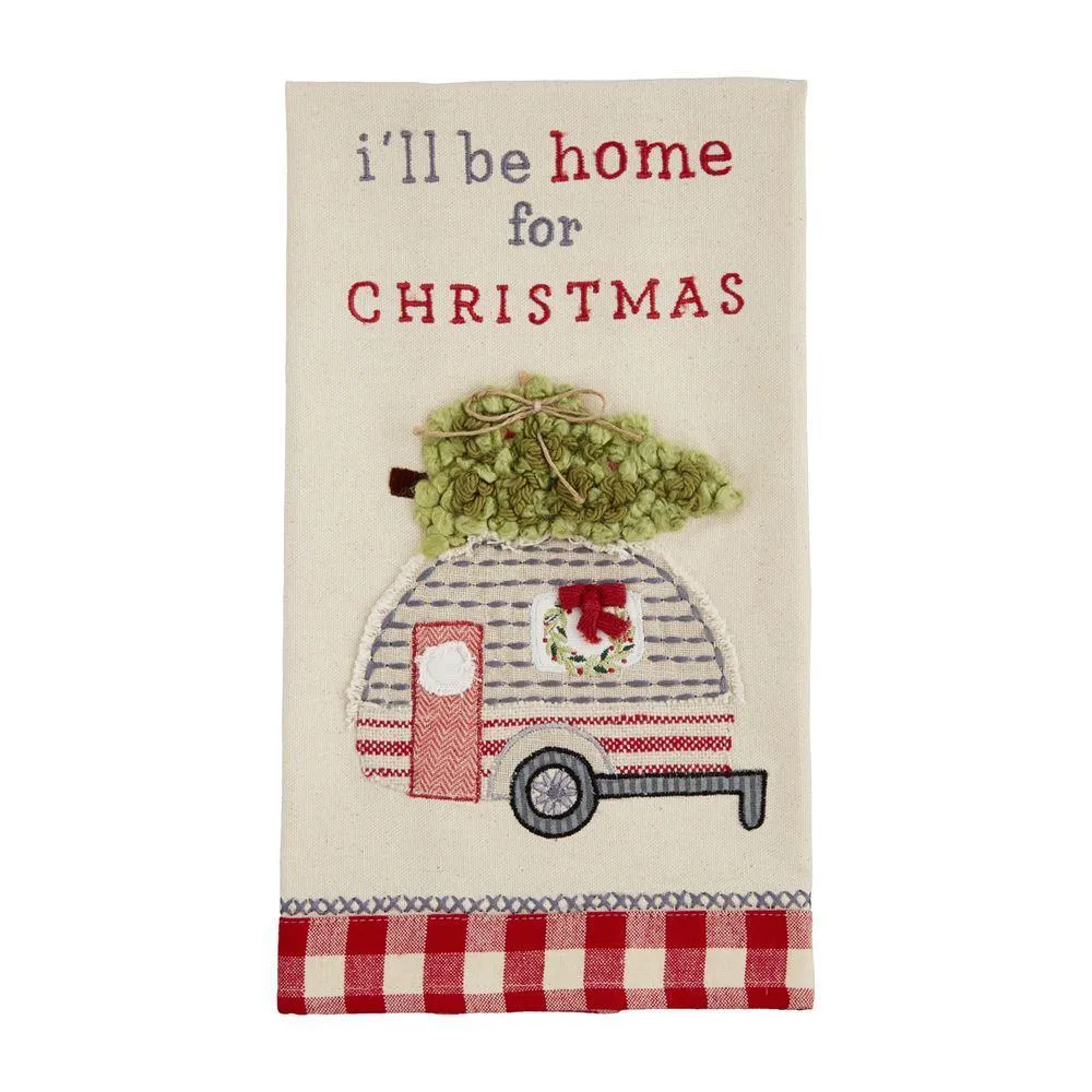Mud Pie Farm Applique Tea Towel
