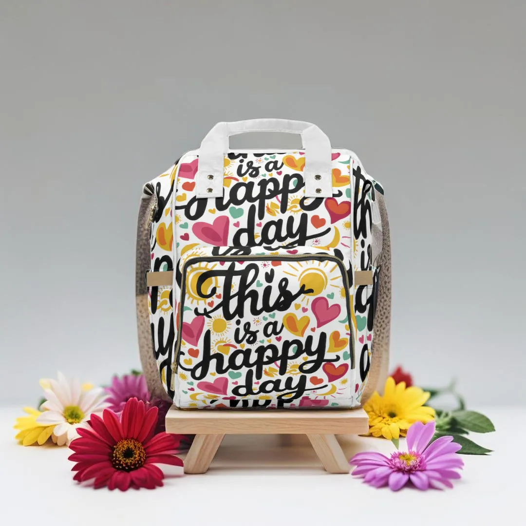 Multifunctional Diaper Backpack - This Is A Happy Day