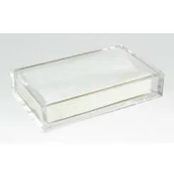 Napkin holder with marble bottom