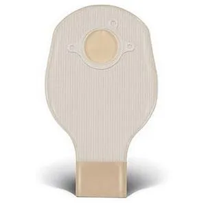 Natura® Two-Piece Drainable Pouch, Flange 1-1/4" (32mm), Opaque 10" (25.4cm), Tail Clip - Box of 20