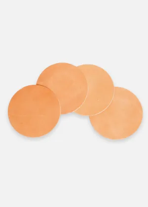 Natural Coaster Set in Bridle