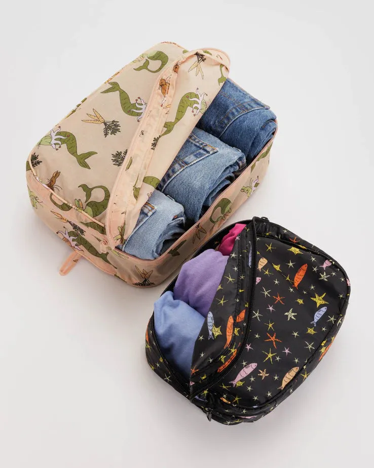 NEW Baggu Packing Cube Set - Sea Animal Design - Retails for $48!