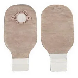 New Image Two-Piece Drainable Pouch, Flange 2-3/4" (70mm) Beige 12" (30cm) - Box of 10