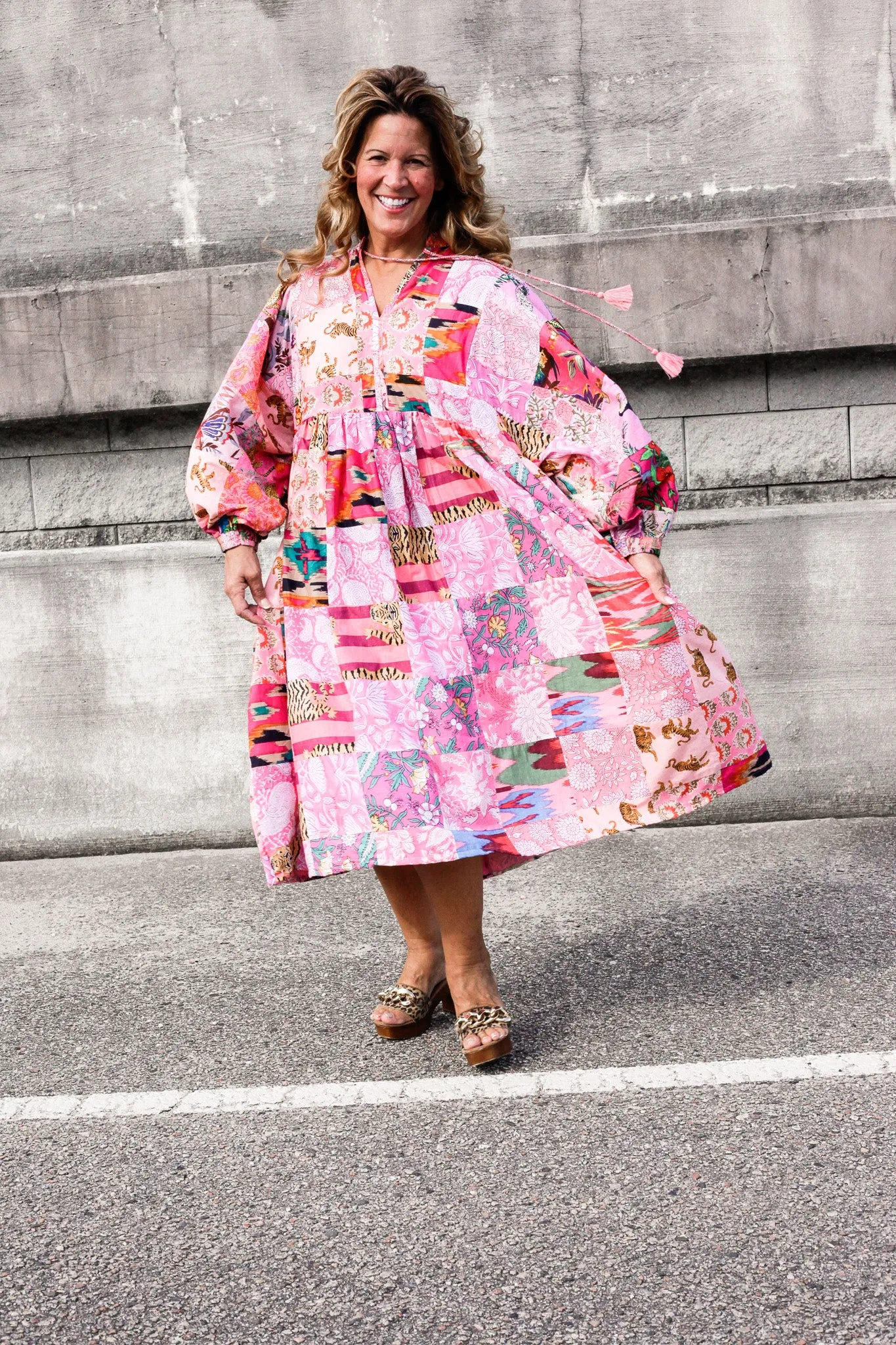 Nilah Patchwork Dress