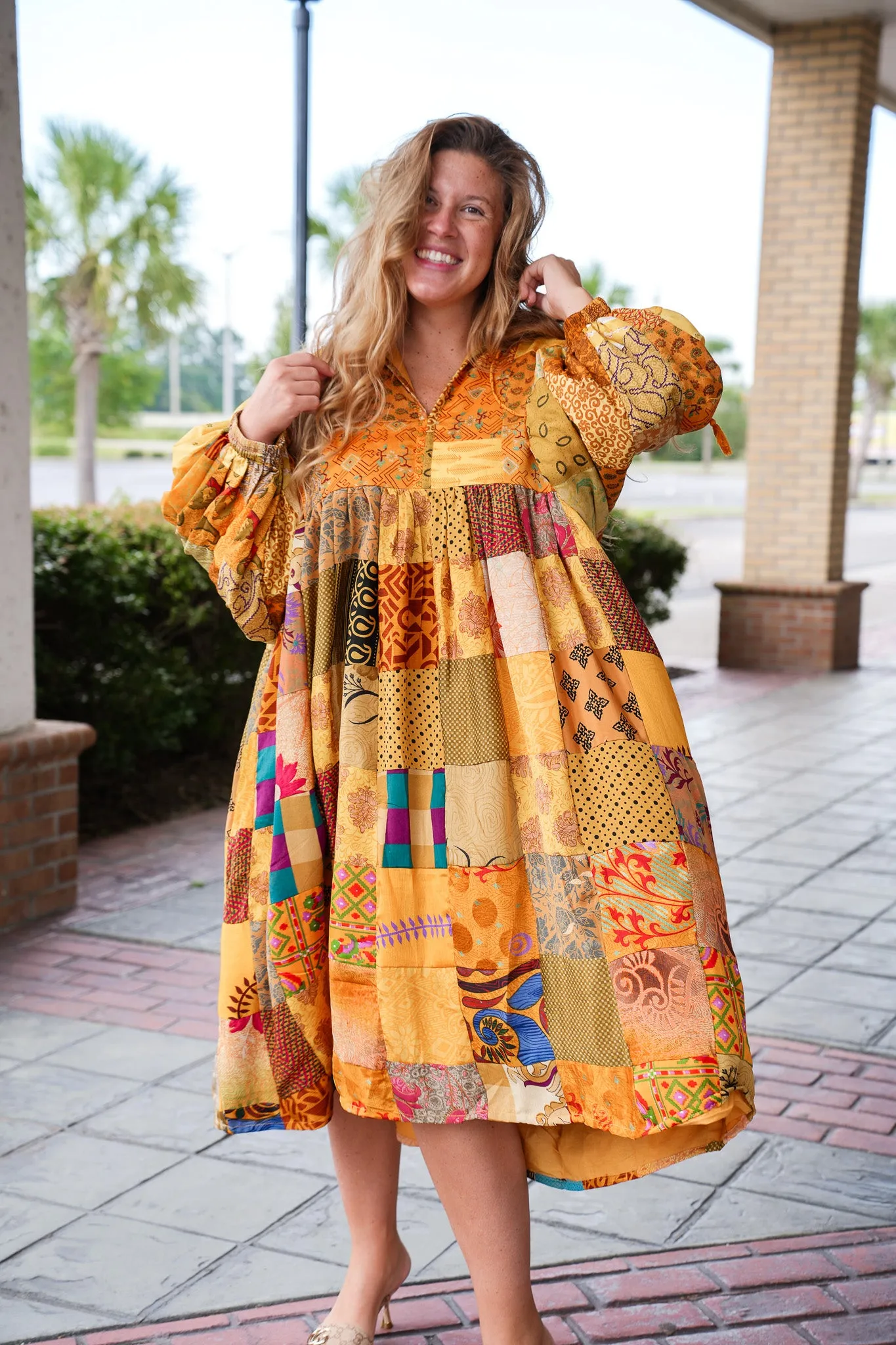 Nilah Patchwork Dress