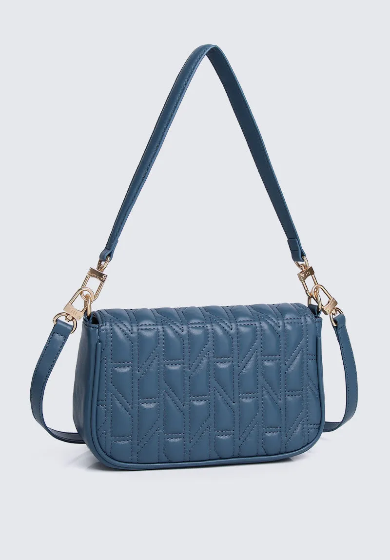 Nurita Harith Nellie Quilted Shoulder Bag (Medium Blue)