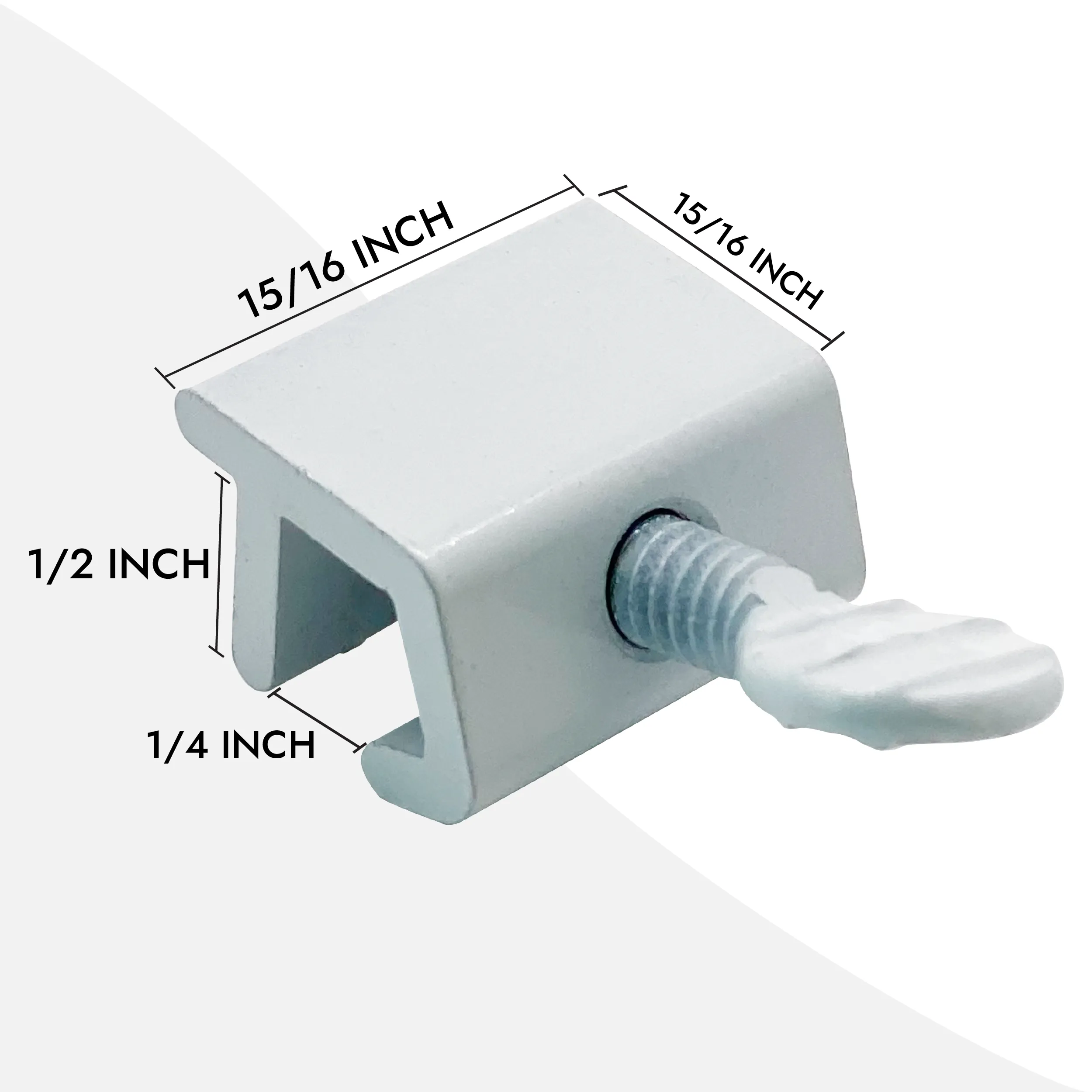 NUSET Sliding Window Lock, Thumbscrew, White
