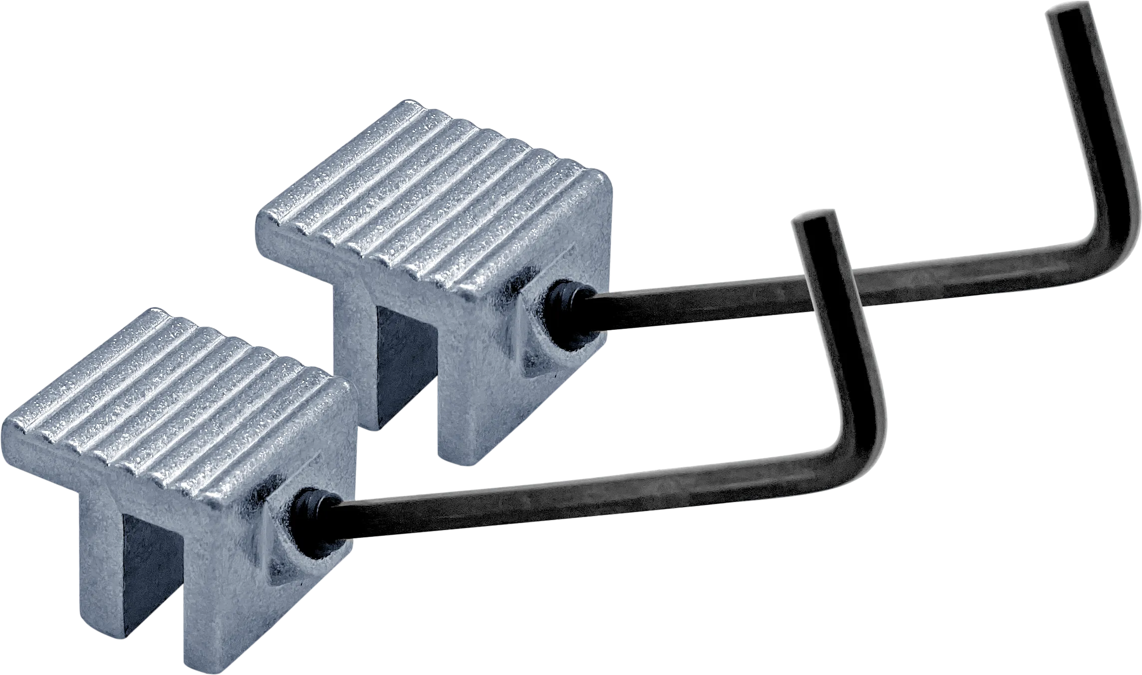 NuSet Tamper Resistant Sliding Window Lock, Hex Screw, Zinc (Pack of 2)