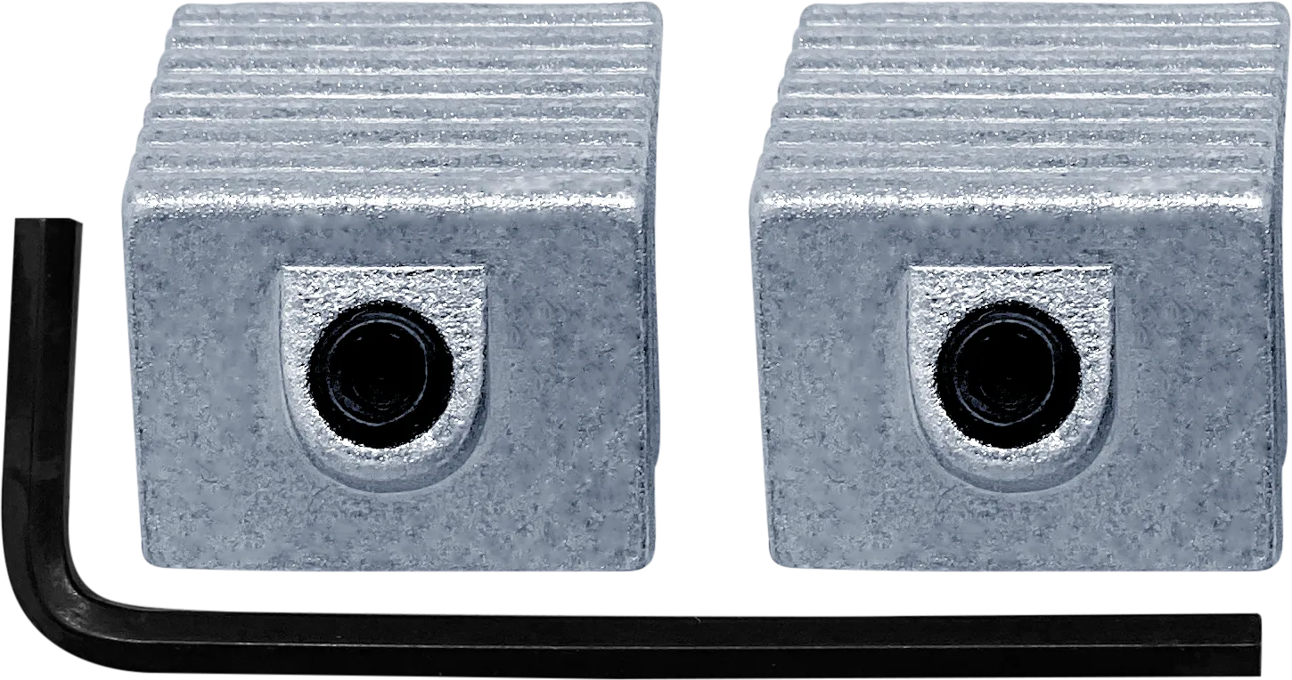 NuSet Tamper Resistant Sliding Window Lock, Hex Screw, Zinc (Pack of 2)
