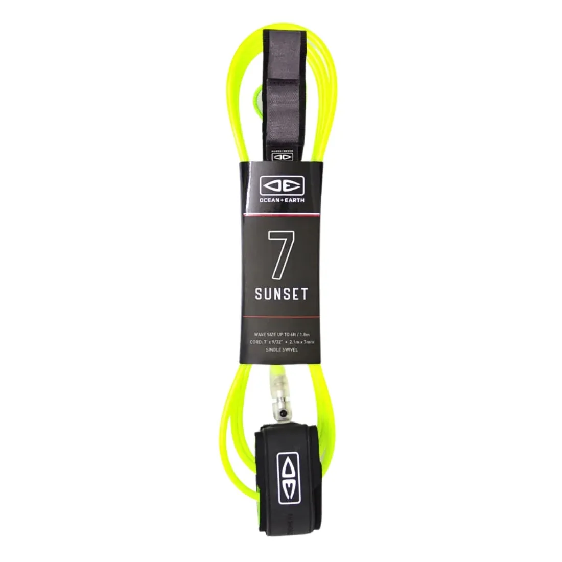 Ocean And Earth 7ft Sunset Leash - Lime