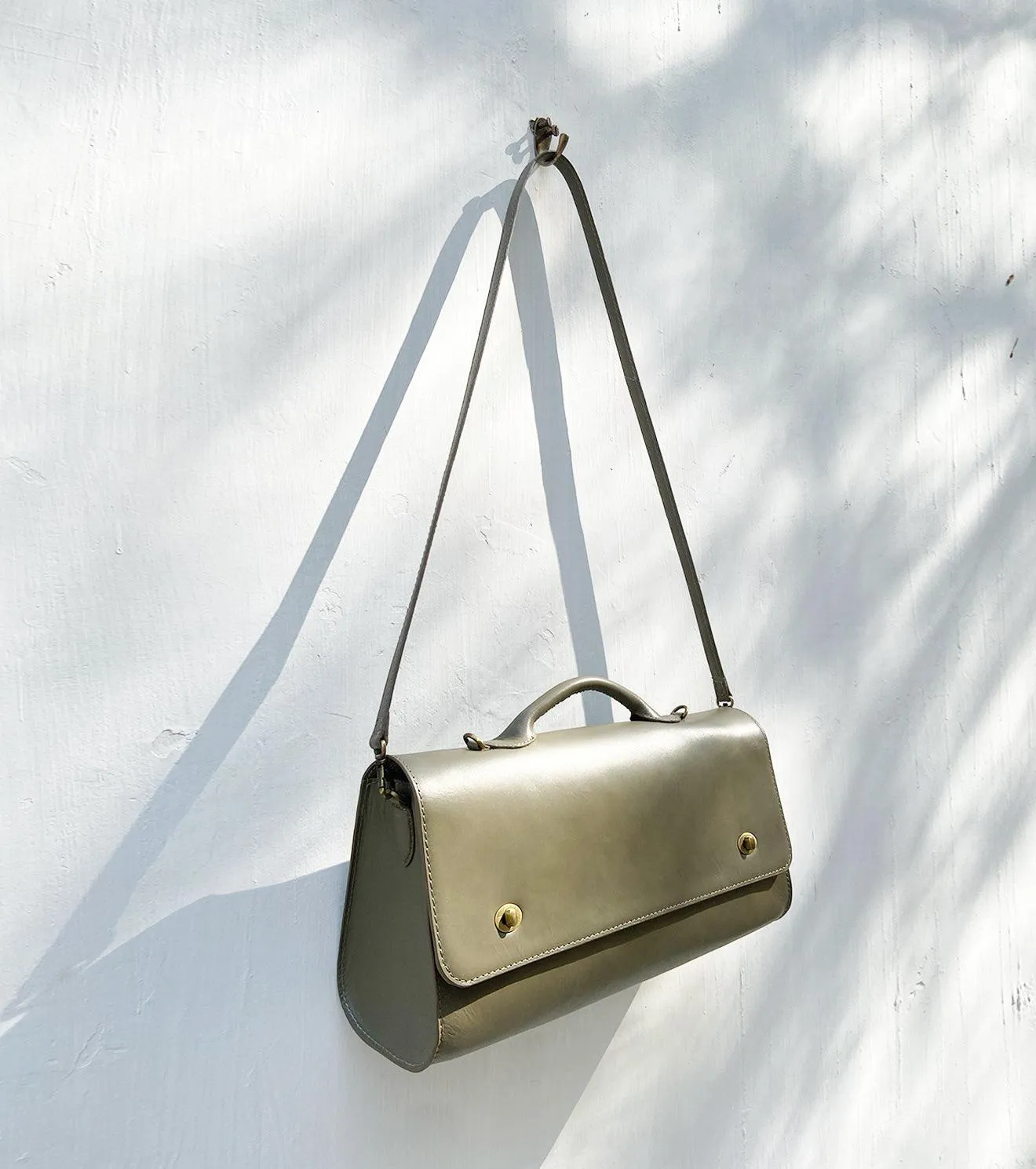Olive messenger bag