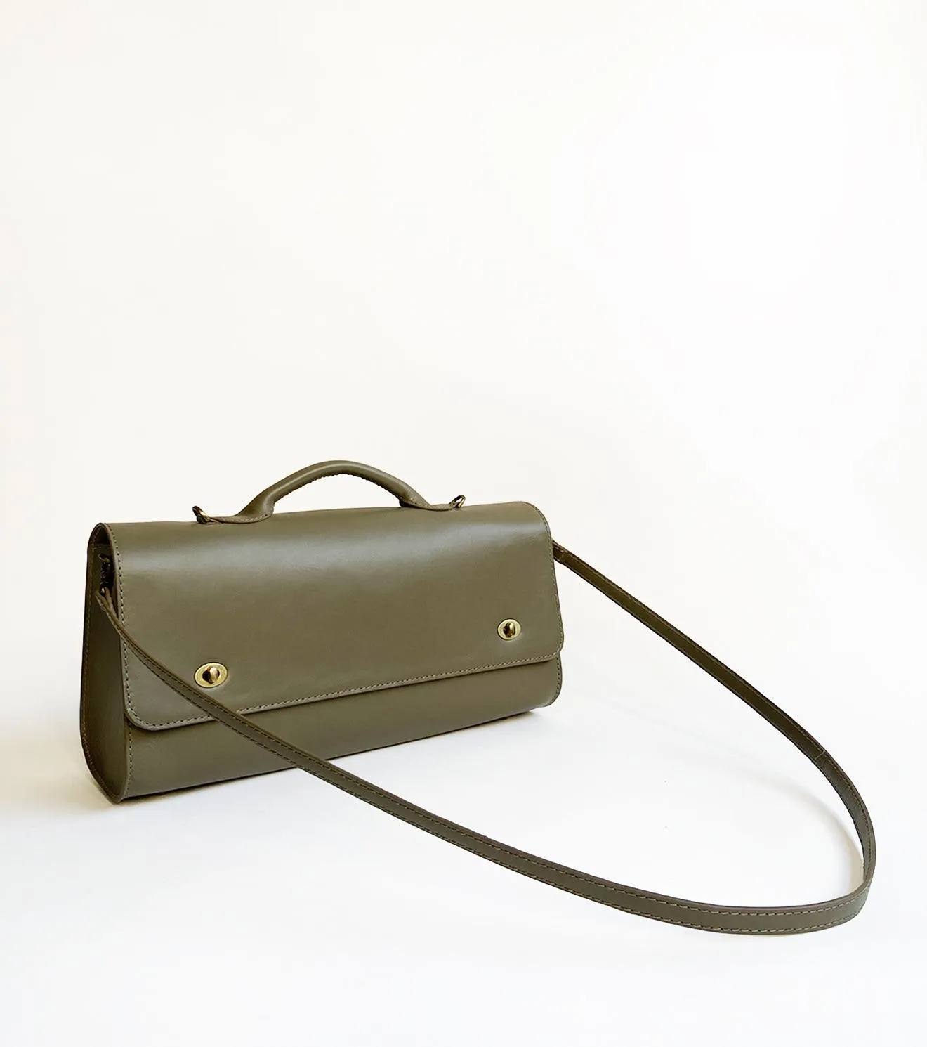 Olive messenger bag