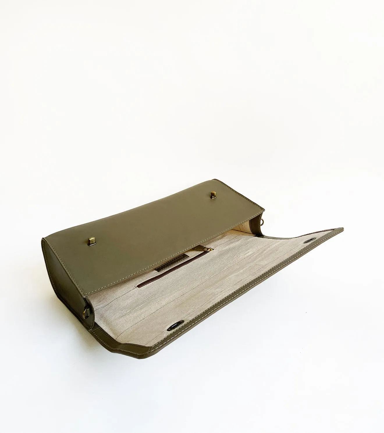 Olive messenger bag