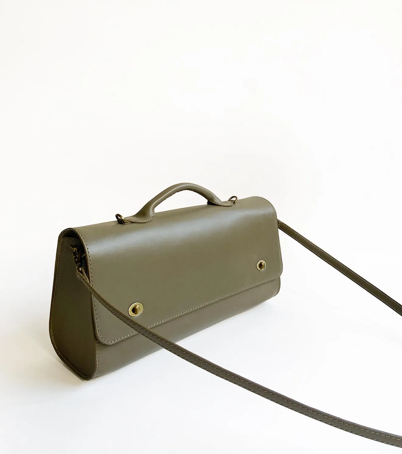 Olive messenger bag
